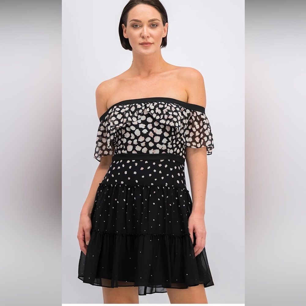 BCBG MaxAzria Ayanne printed mini dress